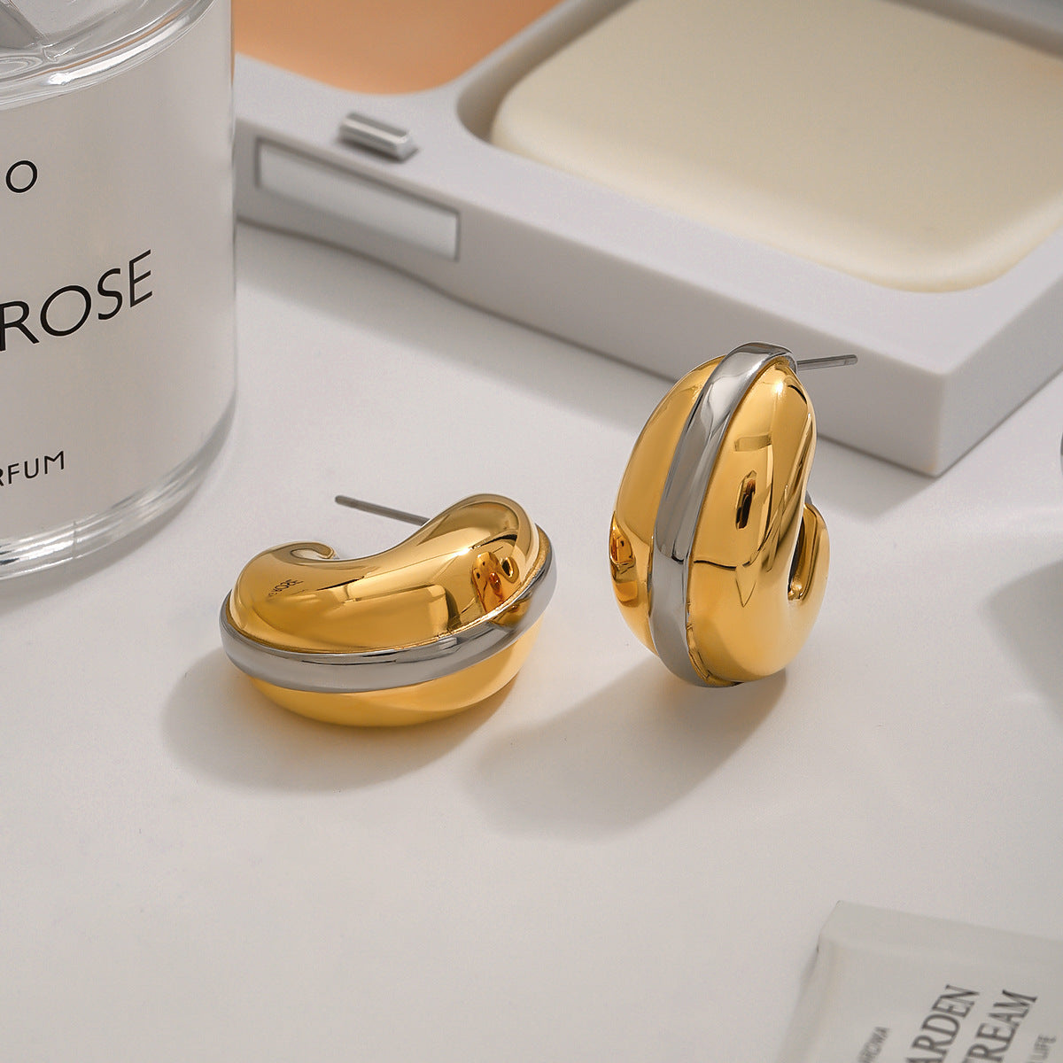 Titanium Steel Earrings Niche Stainless - JDE0101008PS - electronic accessories