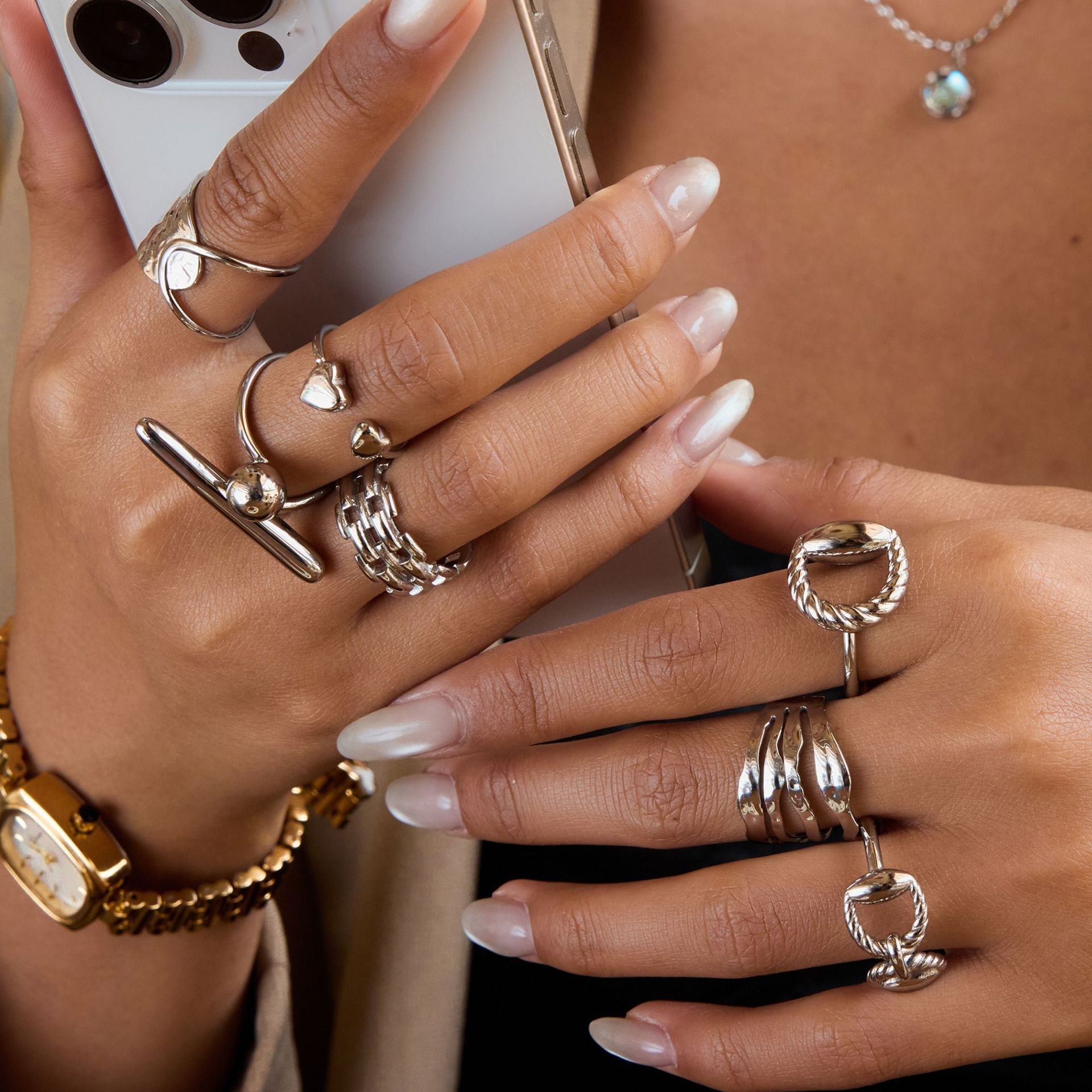 Titanium Steel No Fading Rings - electronic accessories