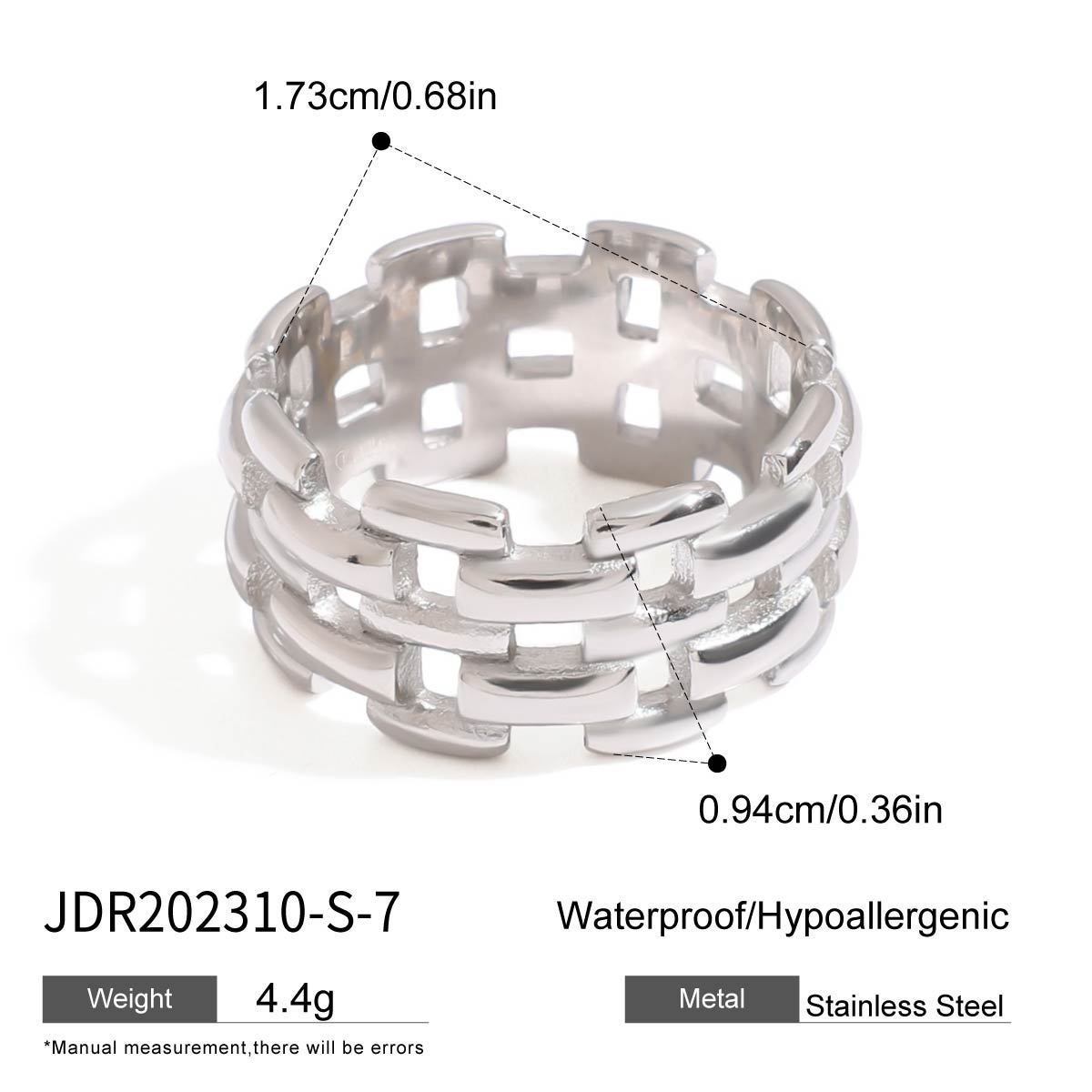 Titanium Steel No Fading Rings - JDR202310S US7 - electronic accessories