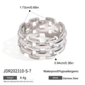 Titanium Steel No Fading Rings - JDR202310S US8 - electronic accessories