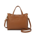 Tote Bag Large Capacity Multi-compartment Soft Surface Messenger - Light Brown - Dress Shirts