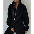 Tracksuit Set Comfortable Warm Zipper Two-piece Sets