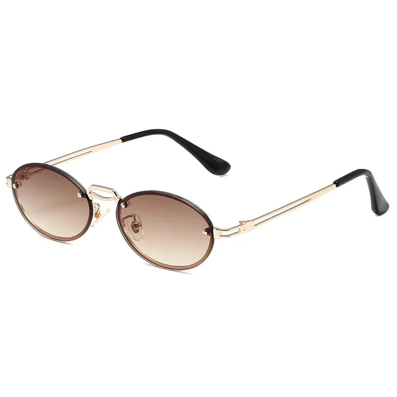 Trend Oval Sunglasses Women - C3