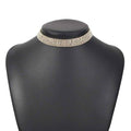 Trendy Rhinestone Necklace Alloy Necklace for Girls Full of Sparkle - Norellé