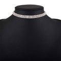 Trendy Rhinestone Necklace Alloy Necklace for Girls Full of Sparkle - Norellé