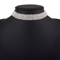 Trendy Rhinestone Necklace Alloy Necklace for Girls Full of Sparkle - Norellé