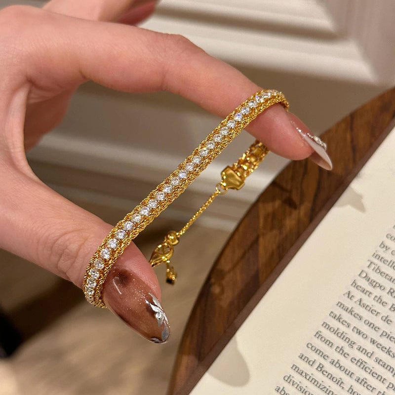 Twist Full Diamond Bracelet Fashion Special-interest - electronic accessories