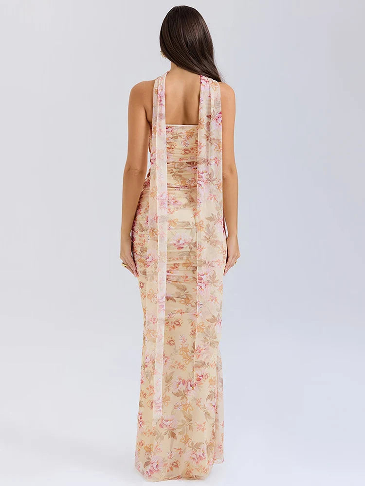 Two Pieces Sets For Women Strapless Off-shoulder Sleeveless Tops And Elegant High Waist Long Skirt