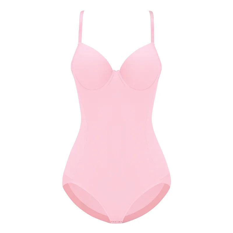 Underwire White Bodysuit Women - pink / M