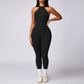 V Back Jumpsuit Women Backless Sports Bodysuits - Advanced Black / M / CHINA
