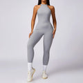 V Back Jumpsuit Women Backless Sports Bodysuits - Haze Grey / M / CHINA