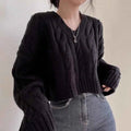 V-neck Short Sweater Casual