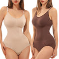 V Neck Spaghetti Strap Bodysuit Compression Body Suits