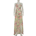 Vacation Floral Long Dress For Women - Mixed / M