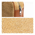 Versatile Straw Weave Boston Armpit Shoulder Purse