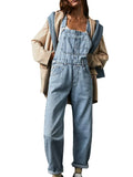 Vintage Denim Overalls for Women - B / S