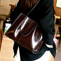 Vintage Genuine Leather Large Shoulder Tote Bag