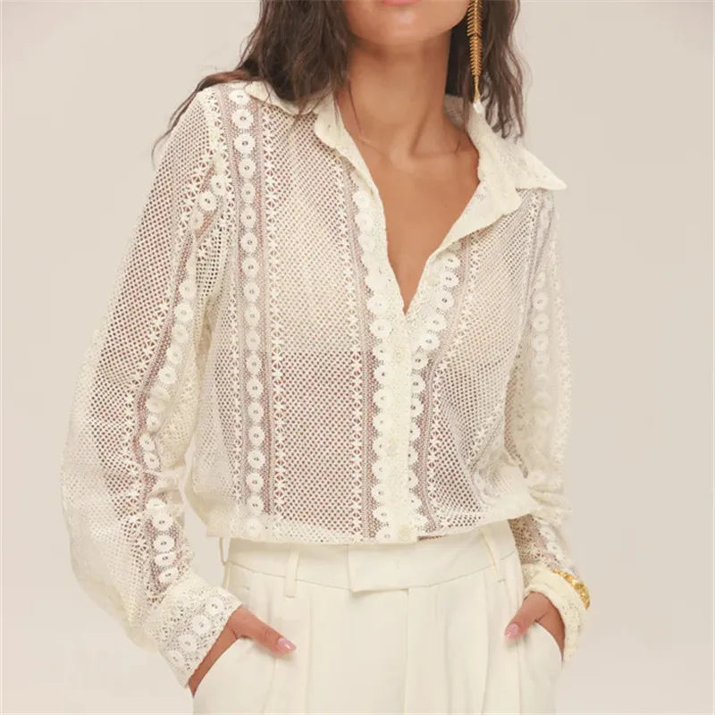 Vintage Long Sleeve Blouse Women - A / M