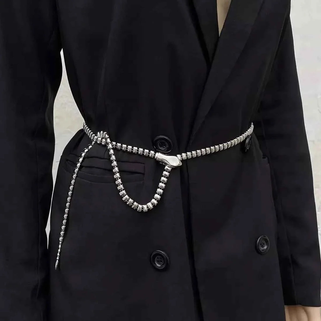 Vintage Metal Snake-shaped Buckle Belt