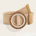 Vintage PP Grass Woven Belt for Women