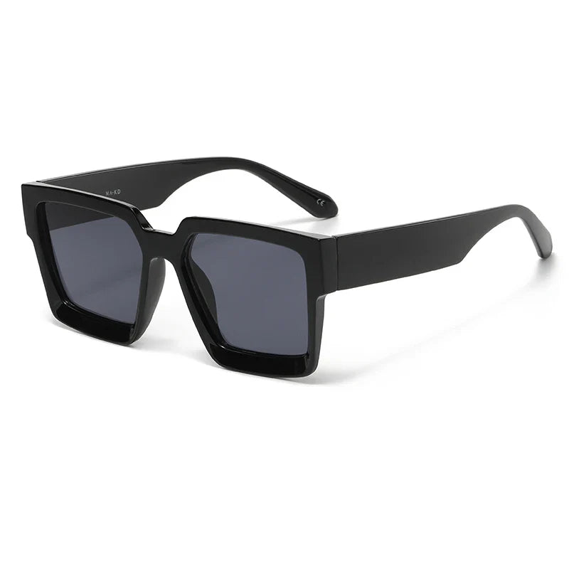 Vintage Square Sunglasses - black