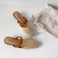 Vintage Woven 1 Slip-on Toe Half Slippers Women’s