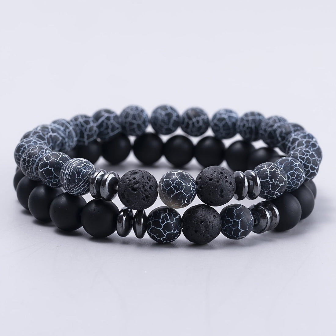 Volcanic Rock Bracelet Suit Men And Women Couple Style - electronic accessories