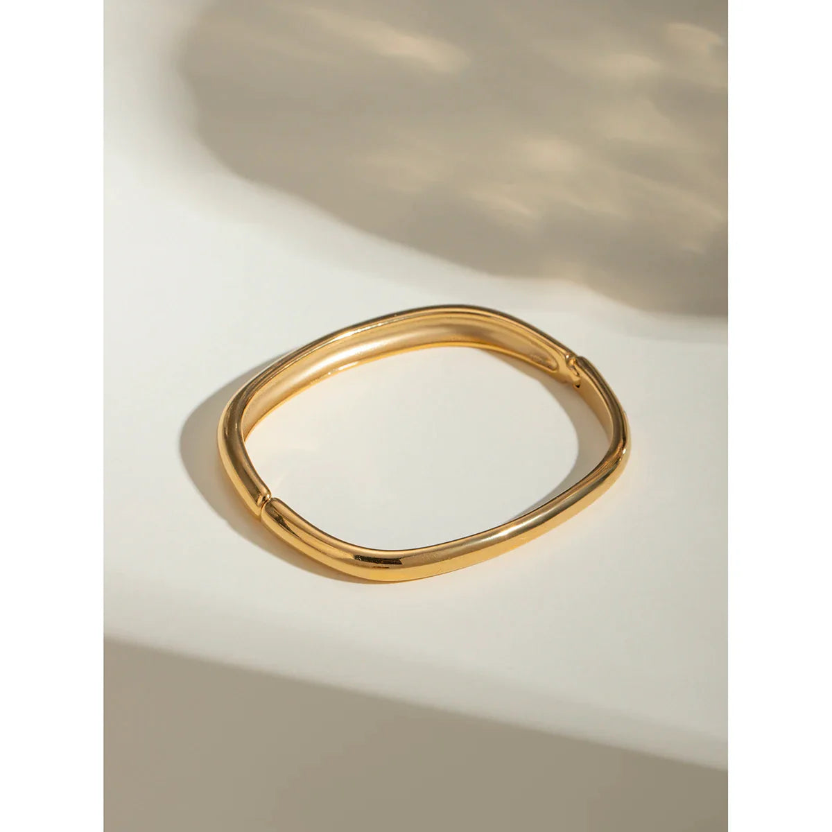 Waterproof Stainless Steel Metal Wide Cuff Bracelet - JDB2405033