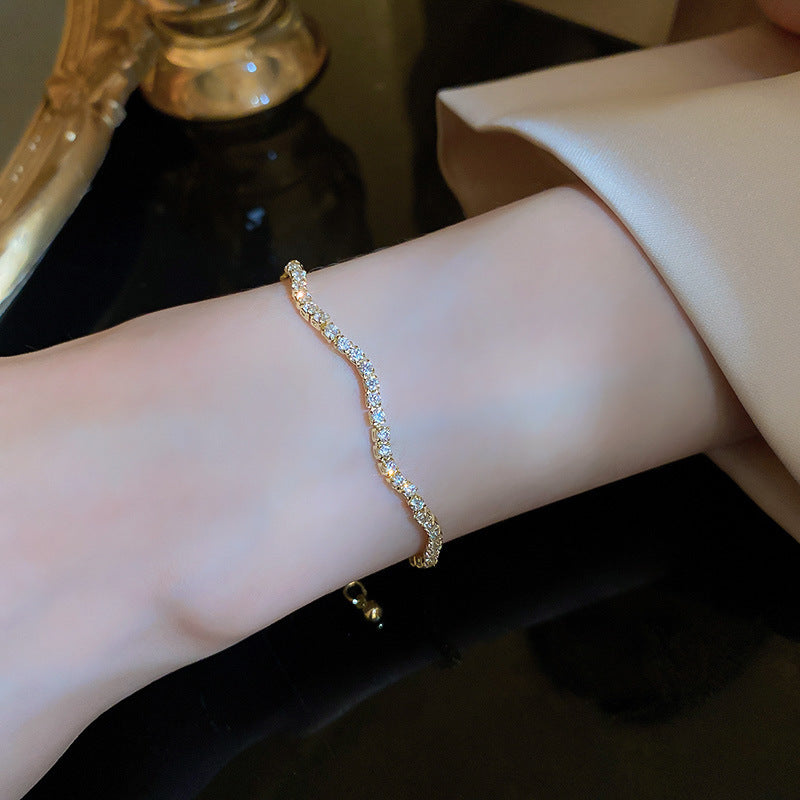 Wave Geometric Adjustable Bracelet - electronic accessories