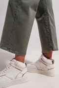 Wide Leg Jeans in Gray - Norellé