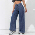 Wide Leg Pants Jeans Women Vintage Denims High Waist