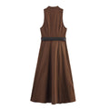 With Belt Midi Skirt Dress - Other