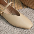 Woman Casual Square Toe Low Soft Soled Shoes