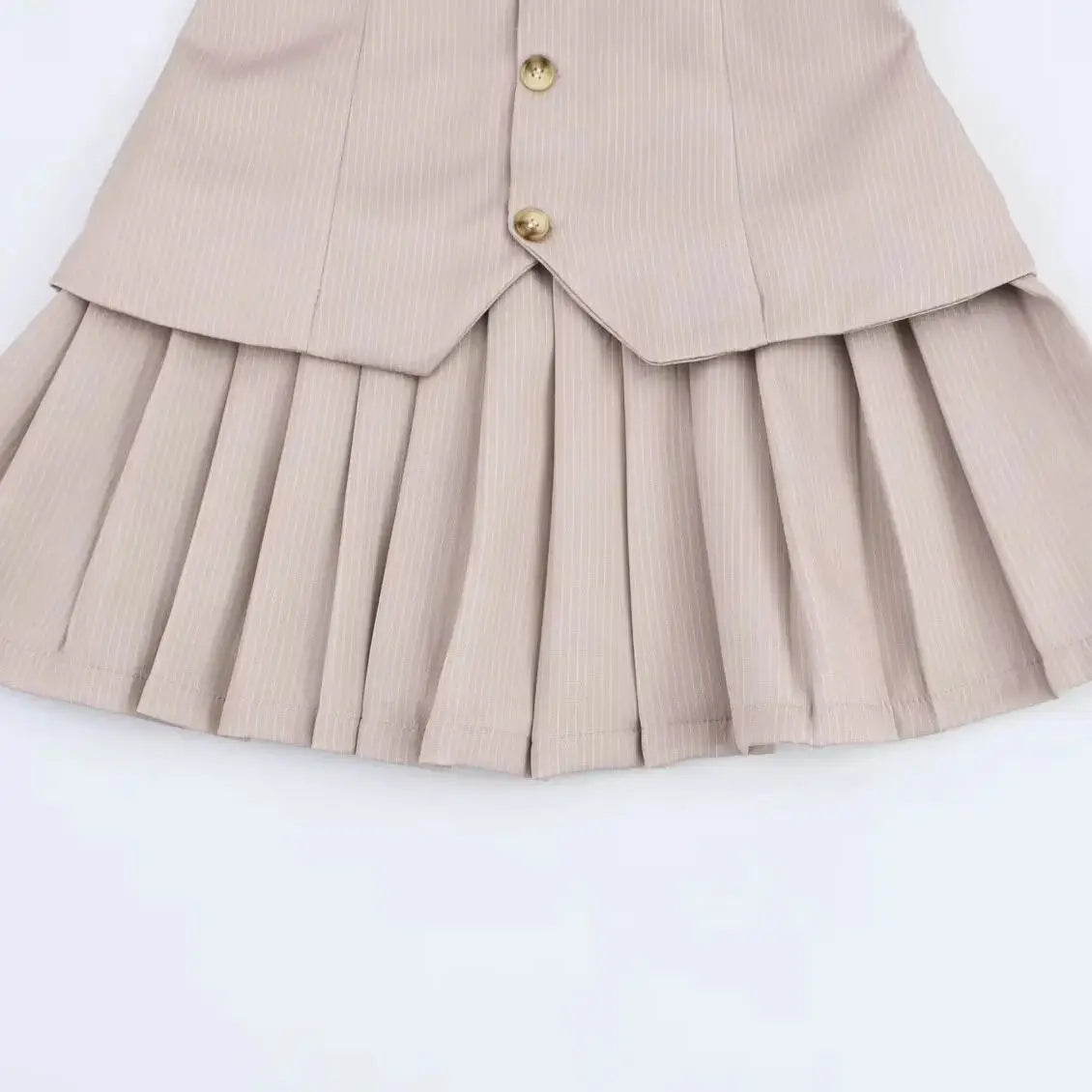 Women A-line Pleated Dress