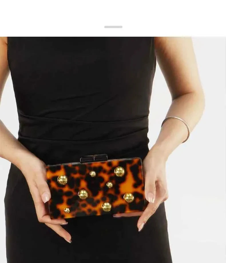 Women Acrylic Box Evening Clutch Bags