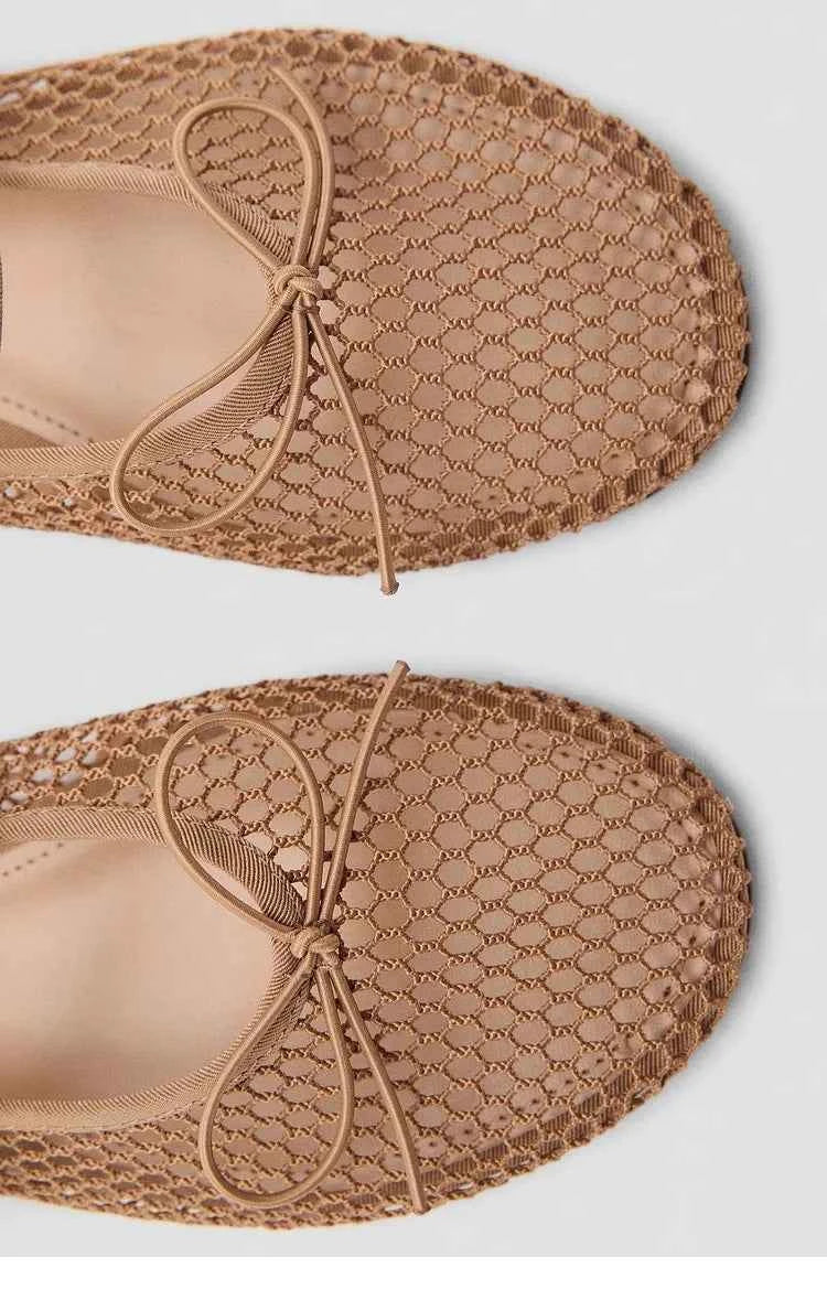 Women Buckle Strap Breathable Summer Flats Shoes