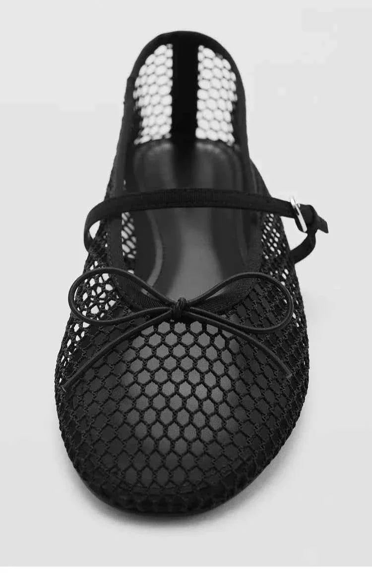 Women Buckle Strap Breathable Summer Flats Shoes