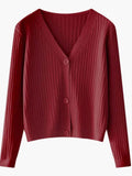 Women Cardigans Sweater V-neck