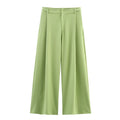 Women Commuter Blazer Pants Suit - Green pants / XS