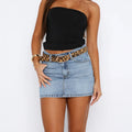 Women Denim Mini Skirt - A / S