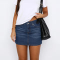 Women Denim Mini Skirt - B / S