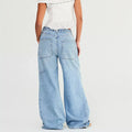 Women Fashion Wide-Leg Jeans