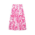 Women Floral Print Pleats Design A Line Midi Skirt - BB QUN9035 / S