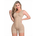 Women High Compression Shapewear With Hook - Beige / S