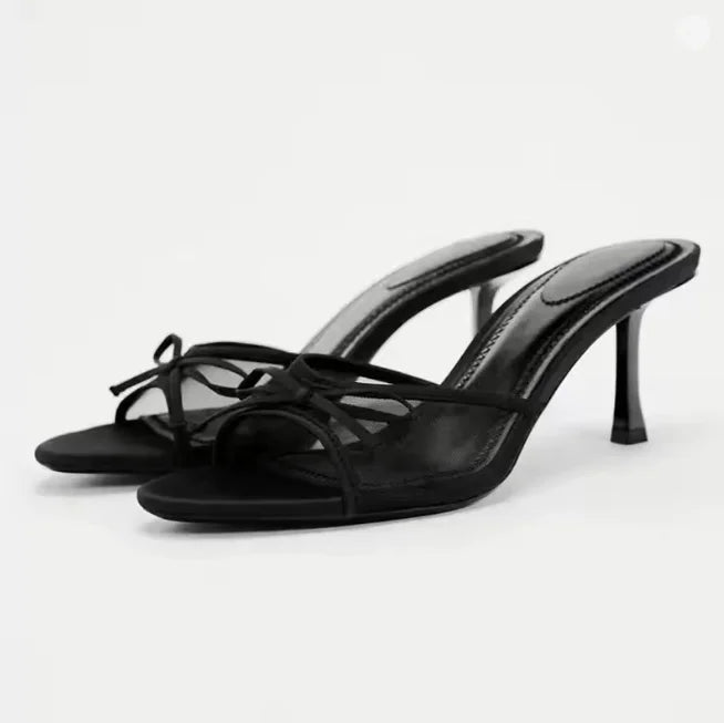 Women High Heel Sandals - black / 38