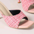 Women High Heels Slippers Open Toe Shoes