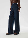 Women Jeans High Waist Cotton Wide Leg Trousers