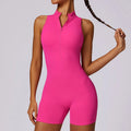Women Jumpsuit Casual Fitness - rose red / XL / CN