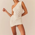 Women Knitted Bodycon Short Mini Dresse
