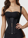 Women Latex Waist Trainer Corset Tummy Control Body Shaper - black / L